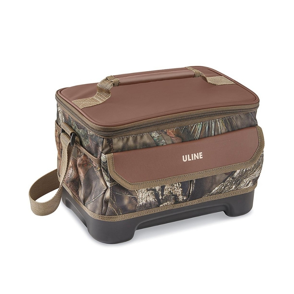 ULINE Camo Brown Lunch Box